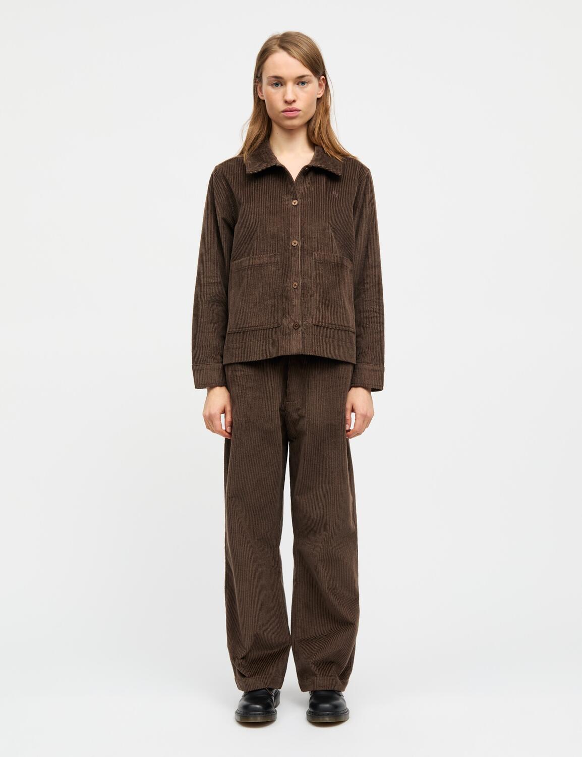 Pretty Cord Gaila skjorte - Demitasse